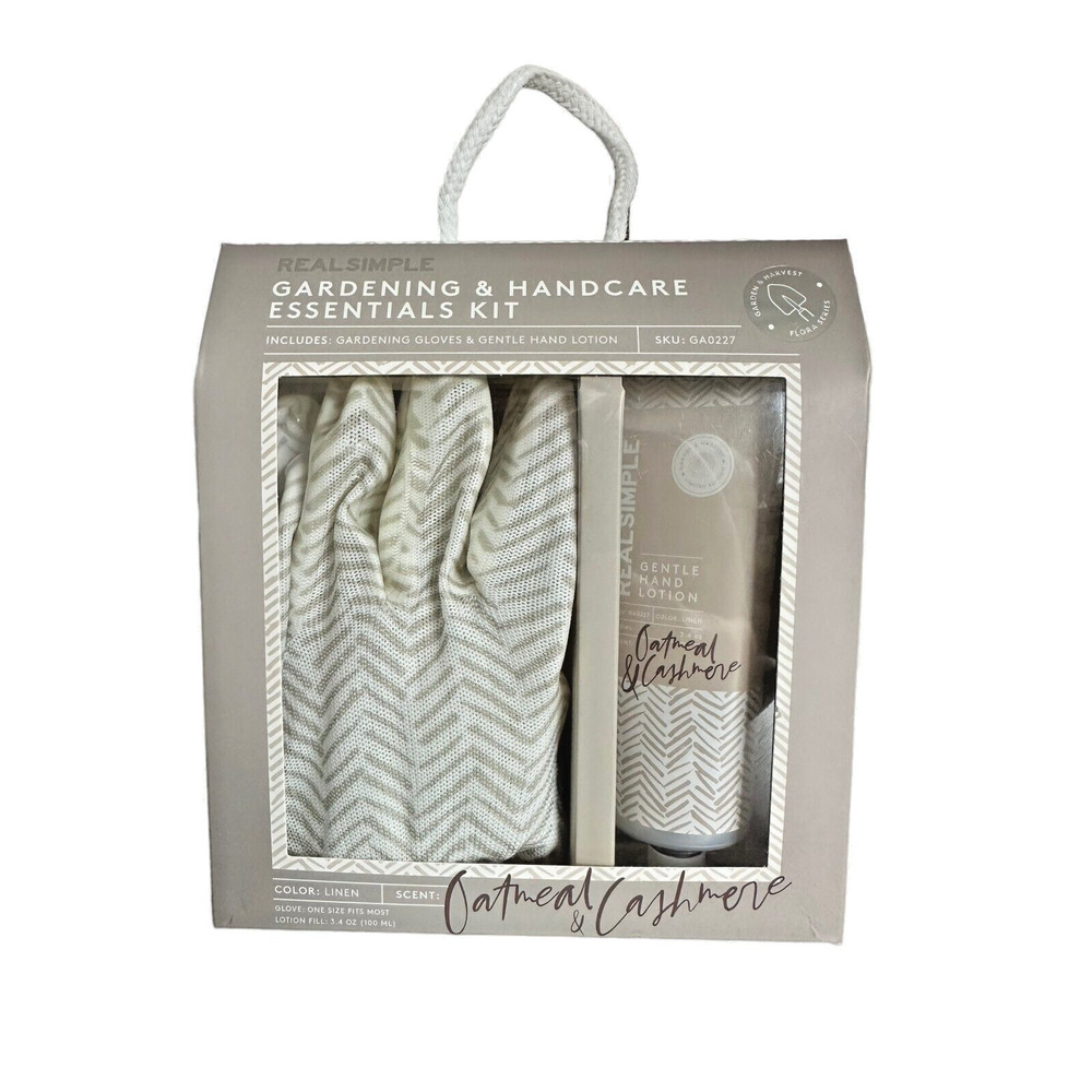 Real Simple Floral Gardening & Handcare Essential Kit - Oatmeal & Cashmere